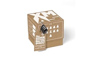 SURPRISA Geschenkbox, Rätselbox Xmas – weihnachtliche Verpackung für Geschenke und Gutscheine