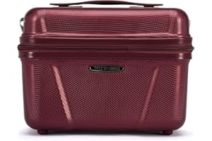 WITTCHEN Explorer Line walizka podróżna, bagaż podręczny, bagaż kabinowy, twarda obudowa z poliwęglanu, z 4 podwójnymi kółkami, zamek szyfrowy, uchwyt teleskopowy, Explorer Line, ciemnoczerwony,