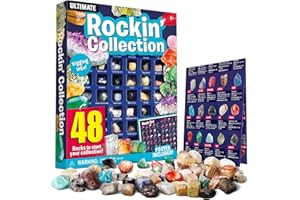 XXTOYS - 48 Pierre Precieuse et Minéraux Variée Coffret Pierres et Cristaux Naturelles Collection Petite Décoration