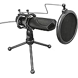 Trust Gaming GXT 232 Mantis Streaming Gaming Microphone for PC, PS4 and PS5, USB Connected, Including Shock Mount, Pop Filter