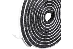 RFWIN Brush Weather Stripping Seal Strip Draft-Air Stopper Self-Adhesive Windows Frame Brush Seal Draught Excluder, 9mm x 5mm x 5m
