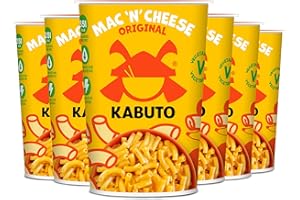 KABUTO NOODLES Kabuto Mac and Cheese 6 x 85g Premium Macaroni Cheese Creamy Mac and Cheese Pot Pasta Quick & Easy Instant Meals Gourmet Cheesy Pasta B-Corp Certified