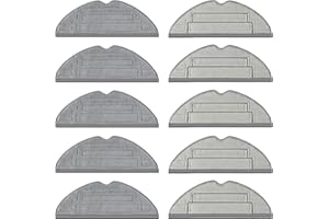 ALLOYTOOL Lot de 10 chiffons VibraRise 2.0 pour robot aspirateur Roborock S8 Pro Ultra - En microfibre - 2 zones de vibration