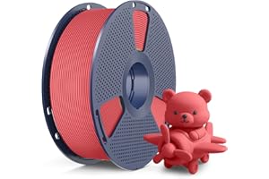 SUNLU High Speed Matte PLA Filament, 600mm/s Snelheid Gecombineerd met Duurzaamheid, Glad mat PLA filament voor 3D Printers, 1KG Spoel, Matte PLA Kersenrood