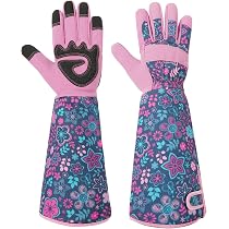 Ainiv Gartenhandschuhe Dornenfest Rosenhandschuhe, Gartenhandschuhe | Garten Geschenke - Dornenfeste Handschuhe mit Extra Langer Stulpe Und Verstärkten Handflächen Und Fingerspitzen (Rosa-M) bei Günstiger Preis