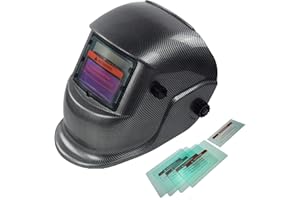 XTRM Auto Darkening Welding Helmet Hi-Tech Grinding CE Approved Solar Power Function Professional Protective Gear Welding Tig Mig Arc Welders Mask Helmet + 5 Lens