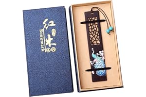 Toirxarn Set segnalibri in legno con fiori e uccelli dipinti, regali pratici e creativi, adatti per insegnanti, studenti, genitori, uomini e donne.