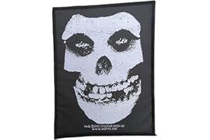 LUKRA Générique Misfits Écusson à coudre – White Skull Kult Patch – tissé & sous licence ! !