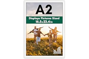 Americanflat A2 - Marco de Fotos en MDF Madera Blanca - Marco para Cuadros Personalizados de Pared