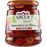 Saclà, Pomodori al Forno con Olive, Ideali per Aperitivo o per Arricchire i Tuoi Piatti, Vaso Vetro, 285g, Confezione da 12 P