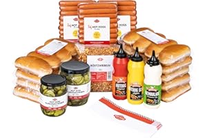 ‎HOT DOG WORLD HOT DOG WORLD - Beef Hot Dog Set dänische Art (114-teiliges Set) für 36 Hot Dogs