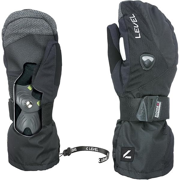 Gants De Ski Level Off Piste – Homme – Noir – Taille XL – Neuf