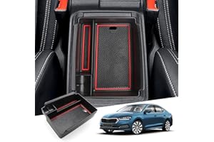‎GAFAT GAFAT Skod-a Octavia 4 IV MK4 RS Combi 2020-2024 2025 Mittelkonsole Aufbewahrungsbox, Facelift Octavia 2025 Armlehne Organizer Tray Handschuhfach, Kompatibel mit Skoda Octavia 4 Zubehör