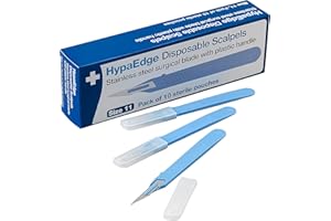 Safety First Aid Group HypaEdge Sterile Disposable Scalpels Size 11, Pack of 10