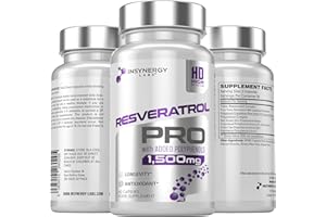 INSYNERGY LABS Resveratrol PRO Supplement 1,500MG | Trans-Resveratrol Supplement with Added Polyphenols | Advanced Resveratrol & Polyphenol Complex Antioxidant Supplements 60 Vegan Trans Resveratrol Capsules