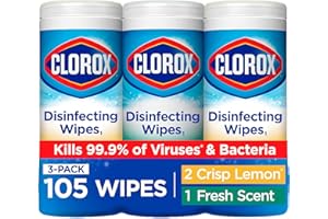 Clorox Disinfecting Wipes, 35 Wipes/Tub, 3 Tubs/PK, White, Sold as 1 Package