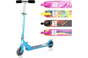 BOLDCUBE Classic 2 Wheeler | Scooter for Kids Ages 6+ | Lightweight | Fold & Go | Adjustable Height 69 to 82 cm