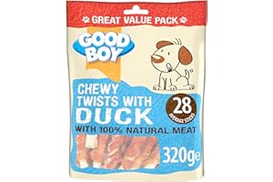 KEERCIGA Armitage Good Boy Chewy Twists with Duck, 320g