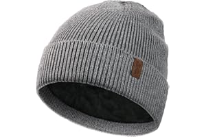 Wmcaps Beanie Mütze, Herren Winter Warme Unisex Wintermütze Strickmütze Dehnbare Weiche Wollmütze mit Bündchen und Dickem Warmem Futter Geschenk für Freundin männer Frauen