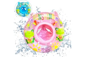 Mizijia Salvagente Neonato, Baby Float Salvagente, Ciambella Gonfiabile Neonato, Anello di Nuoto per Bebè, Salvagente Bambini per il nuoto del bambino per bambini da 6 mesi a 36 mesi