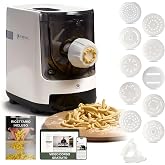 PASTAIO Machine à pâtes avec 11 Matrices. Pasta Maker, balance intégrée, extrusion rapide, jusqu'à 800g de pâtes, jusqu'à 15 