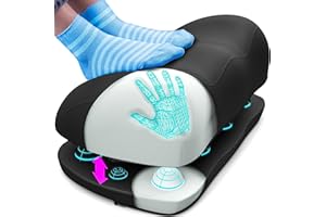 Everlasting Comfort Foot Rest Under Desk – Comfortable Memory Foam Footrest for Office & Home, Washable Cover, Non Slip Base, Adjustable Rocking Leg Rest, Gaming Desk Accessories