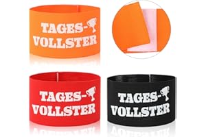 CHCAES Tagesvollster Armbinde Gummielastische Armbinde 35 * 7cm Malle Armbinde Klettverschluss für Vereinsfeier Karneval Geburtstag Junggessellenabschiede