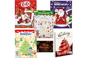 TILZ GEAR Chocolate Advent Calendar 2024-4x Christmas Chocolate, Kids, Adult Advent Calendar |Cadburys Dairy Milk |Kit-Kat |Galaxy |Milky-Bar Christmas Chocolate, 1x Santa Letter Kit, 1xCard, Kids Advent (5Pk)
