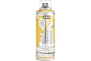 PEBEO - Peinture Acrylique en Spray - Pour la Décoration Multi Supports en Intérieur et Extérieur - Base Eau, Faible Odeur - 200 ml - Finition Nacré - Coloris Or Nacré