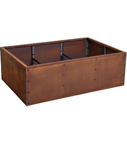 Carré Potager En Acier Corten 150cm X 150cm | KOR-X