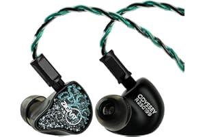 Linsoul ZiiGaat x Hangout. Audio: Odyssey 2 In Ear Monitor,Auriculares IEM Híbridos 1DD+3BA con Cable HiFi,Sonido Neutro con Ajuste de Subgraves,Carcasa de Aluminio y Cable OFC para Músicos de Estudio
