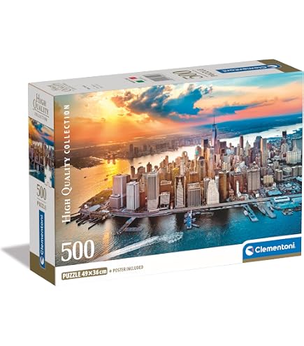 Clementoni - 35121 - Peace Puzzle - The Lake - 500 pezzi - Made in