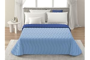 MAXIME MAISON - Copriletto Una Piazza e Mezza per la Mezza Stagione (100 gr/mq) Trapunta Una Piazza e Mezza Leggera, Trapuntino Double Face, Letto Mezza Stagione in Morbida Microfibra, Made in Italy