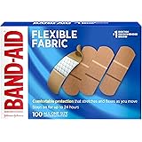 Johnson & Johnson band-aid flexible fabric bonding for wound care and first aid in one size, 100 pieces