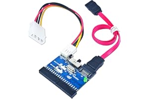 Gembird Bidirektionaler SATA/IDE Konverter – Unterstützt 2,5 und 3,5 Zoll Festplatten, ideal für den Einsatz in Laptops und PCs, Schwarz