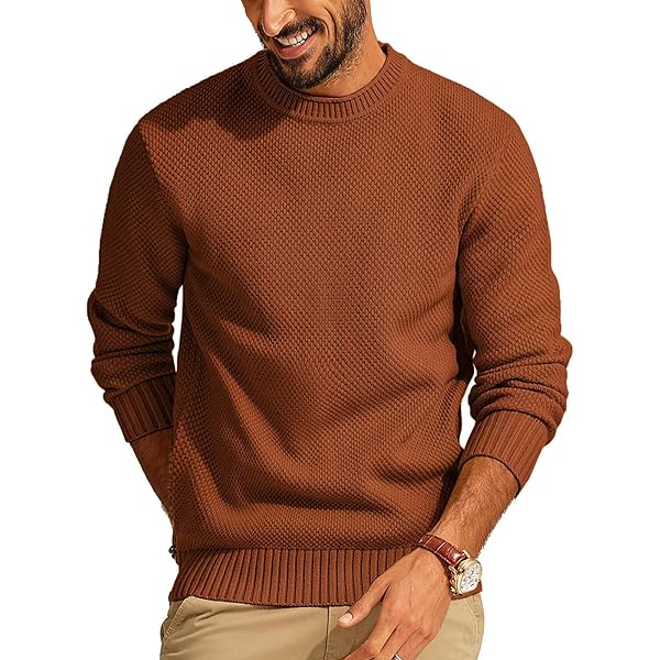 Jersey Invierno Hombre PJ Paul Jones - Suéter Térmico De Punto Trenzado Para Hombre, Albaricoque, Small Hombre Jersey Cuello Redondo Jersey Invierno Hombre PJ Paul Jones - Suéter Térmico De Punto Trenzado Para Hombre, Albaricoque, Small Hombre Jersey Cuello Redondo