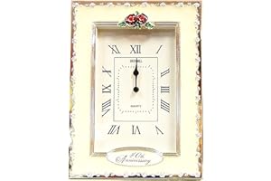 BENERINI Happy 40th Ruby Wedding Anniversary Quartz Table Clock Gift Present