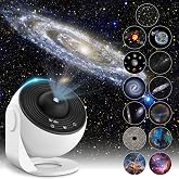Mexllex Star Projector Galaxy Star Projector Starry Night Light, Bedroom Ceiling Projector Timer, 13 HD Movies, Best Gifts Fo