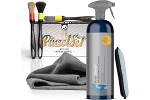 ‎AUTOPFLEGE Auto Reinigungsset Innenraum | Koch Chemie Multi Interior Cleaner 750ml Innenraumreiniger + 3x Detailing Pinsel + Mikrofasertuch + Mikrofaser Pad |Effiziente Reinigung von Polster Textil Kunststoff