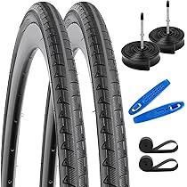 YUNSCM 2-PCS 24x1 3/8 (37-540) Wheelchair pneumatici Compatible with 24x1 3/8 24x1 3-8 Route bicicletta pneumatici (Y-1286