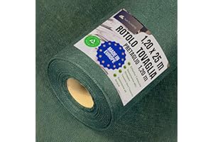NATUARTE Tovaglie Rotolo Verde Scuro TNT, 1.20 m x 25 m Tovaglia Usa e Getta, Pretaglio invisibile ogni 1,20 m, Effetto tessuto, Ristorante Celebrazioni Eventi,Colore Verde scuro 1.20x25m