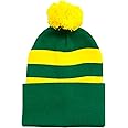 Arena Scarves Norwich Fans Bobble Hat in Green and Yellow
