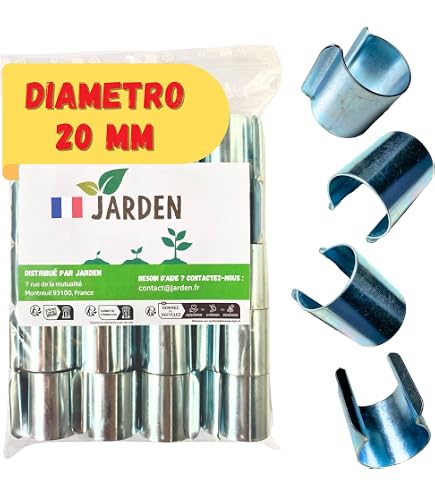 50 clip in acciaio inox per l'installazione e il fissaggio di
