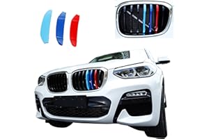 Goodream Garnitures de calandre compatibles avec BMW G01 X3 2018-2021 ou 2019-2021 G02 X4 Accessoires pour grille standard (7 faisceaux)