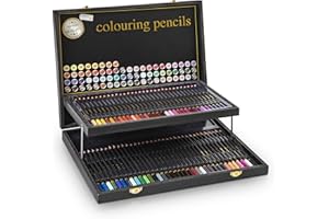 ‎CRAFT SENSATIONS Craft Sensations Buntstifte Set mit 68 Buntstiften | Faltbare Box | Große Farbvielfalt | Geeignet für Schule, Arbeit & Hobby