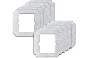 Fixbetter Lot de 10 tampons de nettoyage de rechange pour robot de nettoyage de vitres ECOVACS WINBOT Mini - Microfibre de qualité supérieure pour un nettoyage sans traces - Résultat de nettoyage