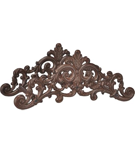 Esschert Design - Porta tubo a forma di rana + corona, in ghisa, motivo rana, montaggio a parete, ca. 20,5 x 25 x 16 cm