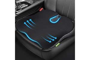 ‎AUVON AUVON Keilkissen fürs Auto Stuhl mit U-Form-Design zur Sitzerhöhung & Haltungssupport, Memory Foam Sitzkissen-Auto zur Linderung von Steißbein-, Rücken- und Ischiasschmerzen, rutschfeste Unterseite