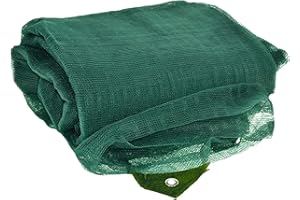 FERRAMENTA BONIFAZIO Telo Telone (Rete 33 gr/mq Con Apertura Centrale, 6x6 metri) Rete per raccolta Olive con Angoli Rinforzati e Bordo con occhielli per Frutta Secca Noci Mandorle