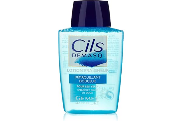 Maybelline New York - Démaquillant Douceur Yeux - Cils Demasq - 125 ml - Lot de 2